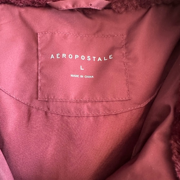 Aéropostale Puffer Jacket – Maroon – Women’s Large - Picture 2 of 6